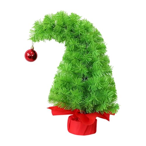 Nishiyuenyi Weihnachtsbaum Als Tischdekoration Und Figur EIN Kunsthandwerk Dekobaum mit Hängender Kugel An Der Spitze für Schlafzimmer Und Wohnzimmer, 45cm von Nishiyuenyi