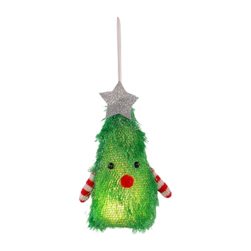 Nishiyuenyi Weihnachtsbaumschmuck Beleuchtetes Ornament Hängende Figur Weihnachtsdeko Als Bruchsichere Christbaumkugel für Weihnachtsfeiern Jubiläen Und Karneval, GrÜn Nishiyuenyi Weihnachtsbaumschmuck Beleuchtetes Ornament Hängende Figur Weihnachtsdeko Als Bruchsichere Christbaumkugel für Weihnachtsfeiern Jubiläen Und Karneval, GrÜn von Nishiyuenyi