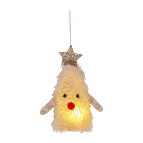 Nishiyuenyi Weihnachtsbaumschmuck Beleuchtetes Ornament Hängende Figur Weihnachtsdeko Als Bruchsichere Christbaumkugel für Weihnachtsfeiern Jubiläen Und Karneval, Weiß Nishiyuenyi Weihnachtsbaumschmuck Beleuchtetes Ornament Hängende Figur Weihnachtsdeko Als Bruchsichere Christbaumkugel für Weihnachtsfeiern Jubiläen Und Karneval, Weiß von Nishiyuenyi