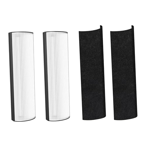 Nispira 2-in-1 True HEPA Ersatzfilter mit Aktivkohle Vorfilter kompatibel mit Pure Enrichment Purezone Elite 4-in-1 Tower Luftreiniger Modell PETWRFIL 2 Filter von Nispira
