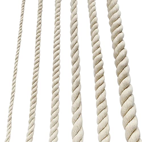 Baumwollkordel Kordel Baumwollseil Rope Garn Dickes Seil 20mm Makramee Regenbogen DIY Set (2M) von Nissary