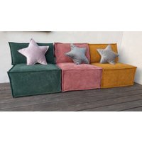 Boden Couch, Sofa, Bodenkissen, Pouf, Sitz, Sofa Wohnzimmer Fenstersitz, Leseecke, Boho Möbel von NiszaComPl