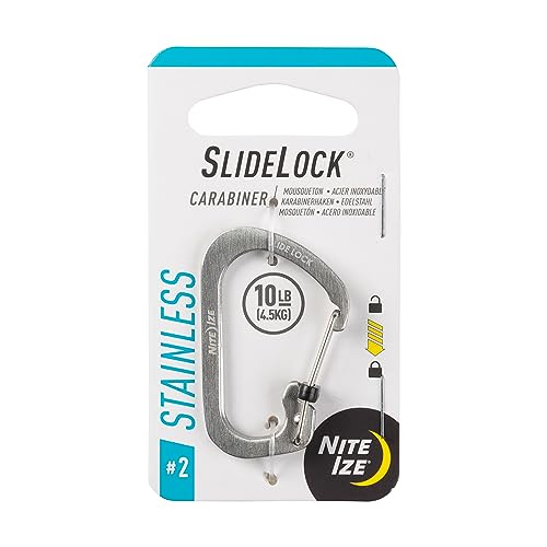 Nite Ize Karabiner Carabiner Slide Lock, silber, 2, NI-CSL2-11-R6 von Nite Ize