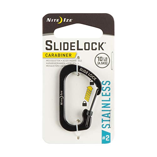 Nite Ize Karabiner Carabiner SlideLock, Schwarz, 2, NI-CSL2-01-R6 von Nite Ize