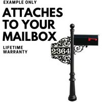 Mailbox Adresse Zahlenschild - Muttertagsgeschenk Doppelseitig Reflektierende Zahlen Mit Doppelter Schriftrolle Einfach Am Briefkasten Oder Lichtmast Mailbox Adresse Zahlenschild - Muttertagsgeschenk Doppelseitig Reflektierende Zahlen Mit Doppelter Schriftrolle Einfach Am Briefkasten Oder Lichtmast von NiteBriteSigns