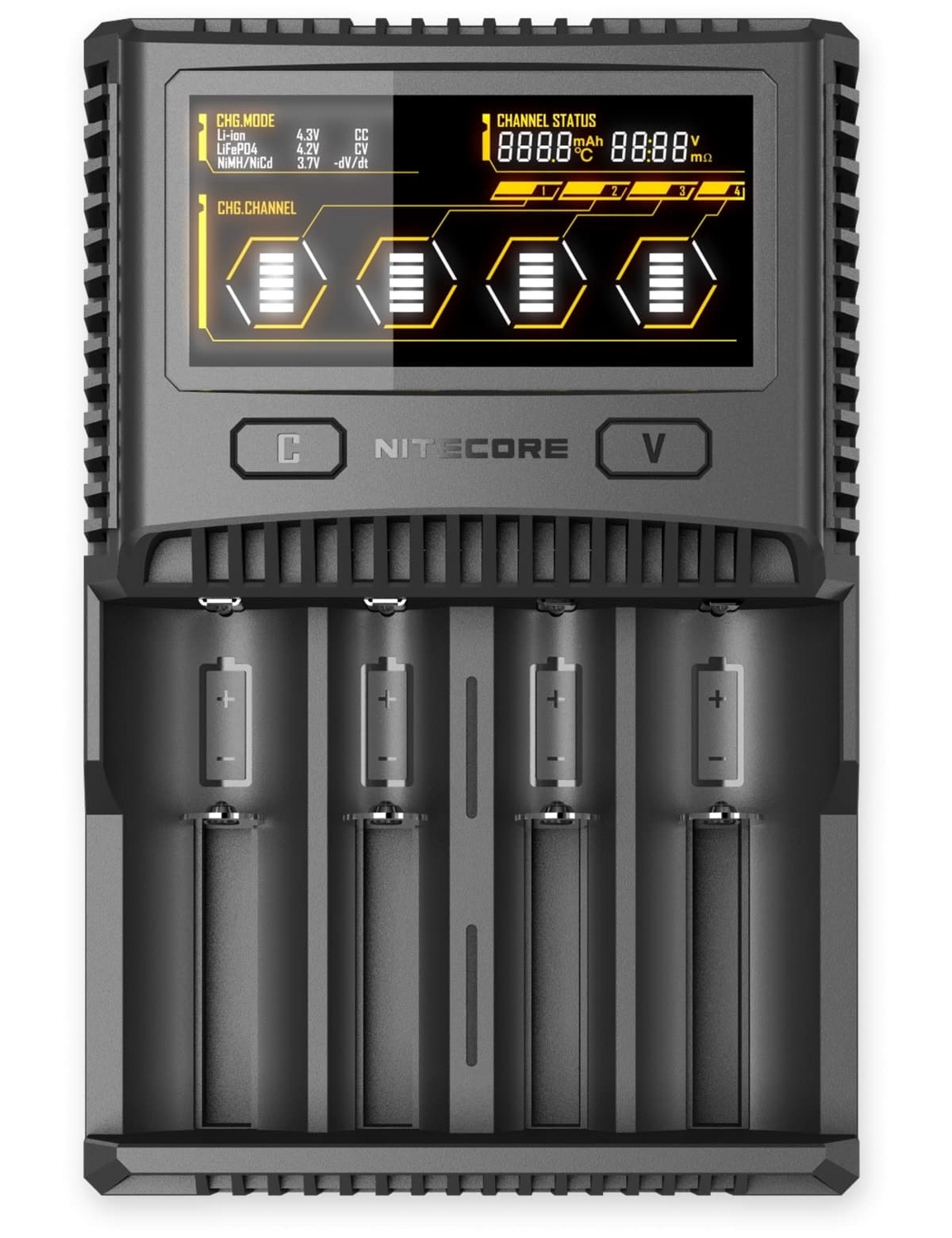 Nitecore Ladegerät Akku/Batterielader Sc4 4 Schacht Li Ion Ni Mh Ni Cd Li Fepo4 B-Ware Nitecore Ladegerät Akku/Batterielader Sc4 4 Schacht Li Ion Ni Mh Ni Cd Li Fepo4 B-Ware von NiteCore