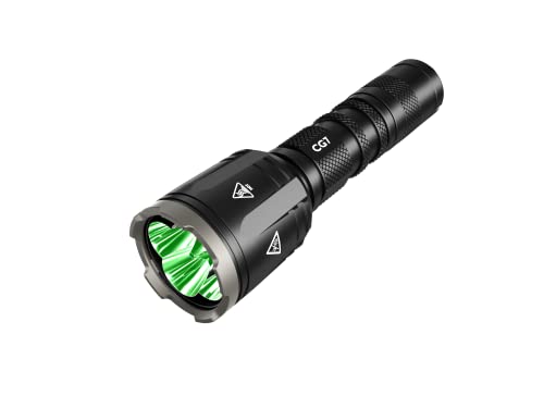 Nitecore Chameleon CG7 Jagdlampe, 2500 Lumen Weißlicht, 540 Lumen grünes Licht, LED Taschenlampe, 280 m Leuchtweite, schwarz von Nitecore