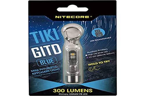 Nitecore Unisex Tikigitdb Leuchtende Taschenlampe, Blau, Lg : 55mm-Dia-Tête : 14,7mm von Nitecore