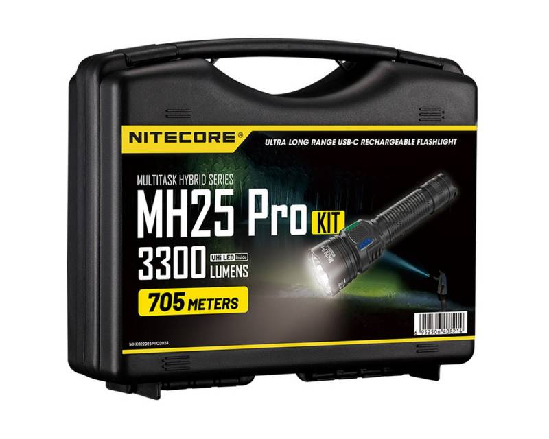 Nitecore LED Taschenlampe MH25 Pro 3300 Lumen - LED Taschenlampe Hunting Kit von Nitecore