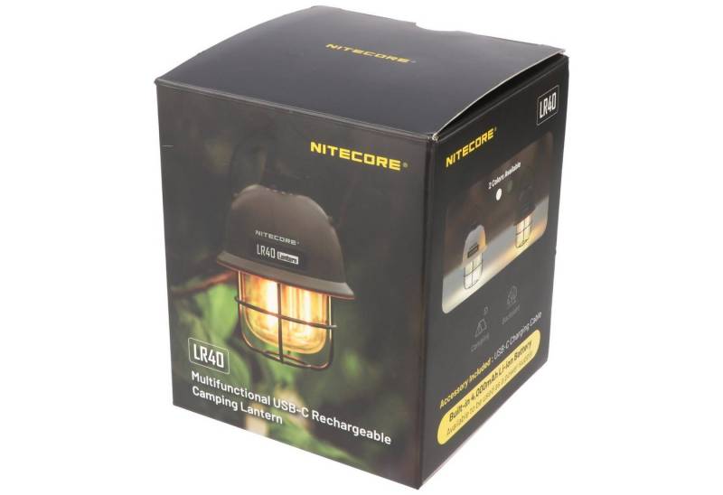 Nitecore LED Taschenlampe Nitecore LR40 LED Camping Leuchte Oliv mit 2 Lichtfarben, inkl. Akku von Nitecore