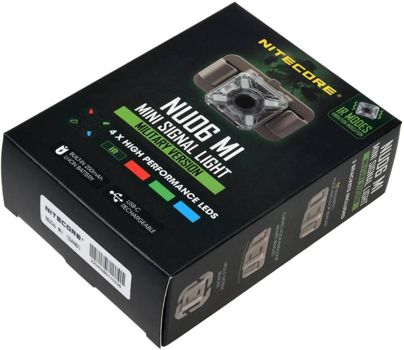 Nitecore LED Taschenlampe Nitecore NU06 MI mehrfarbige Signal-Leuchte, Signal-Lampe mit IR von Nitecore