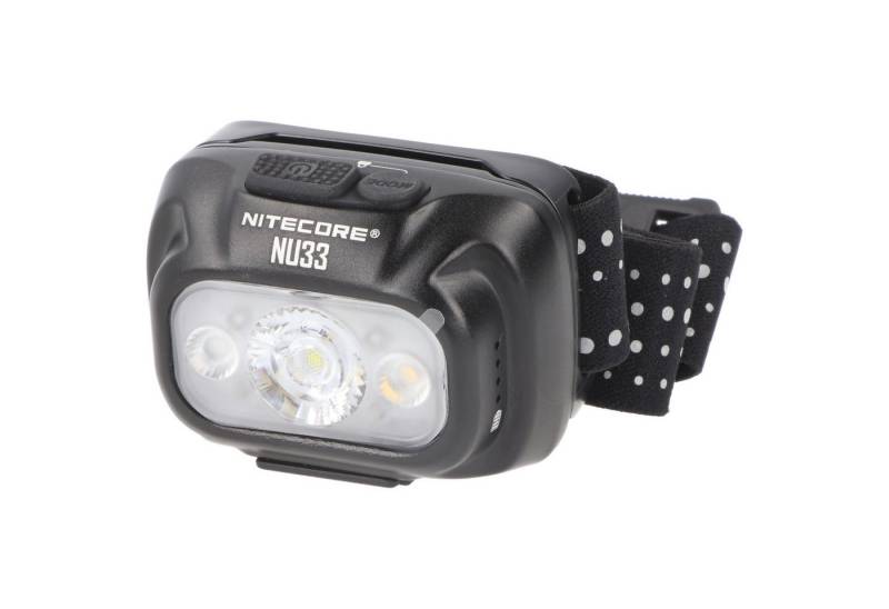 Nitecore LED Taschenlampe Nitecore NU33 Stirnlampe, wiederaufladbare USB-C Kopflampe mit 3 Lich von Nitecore