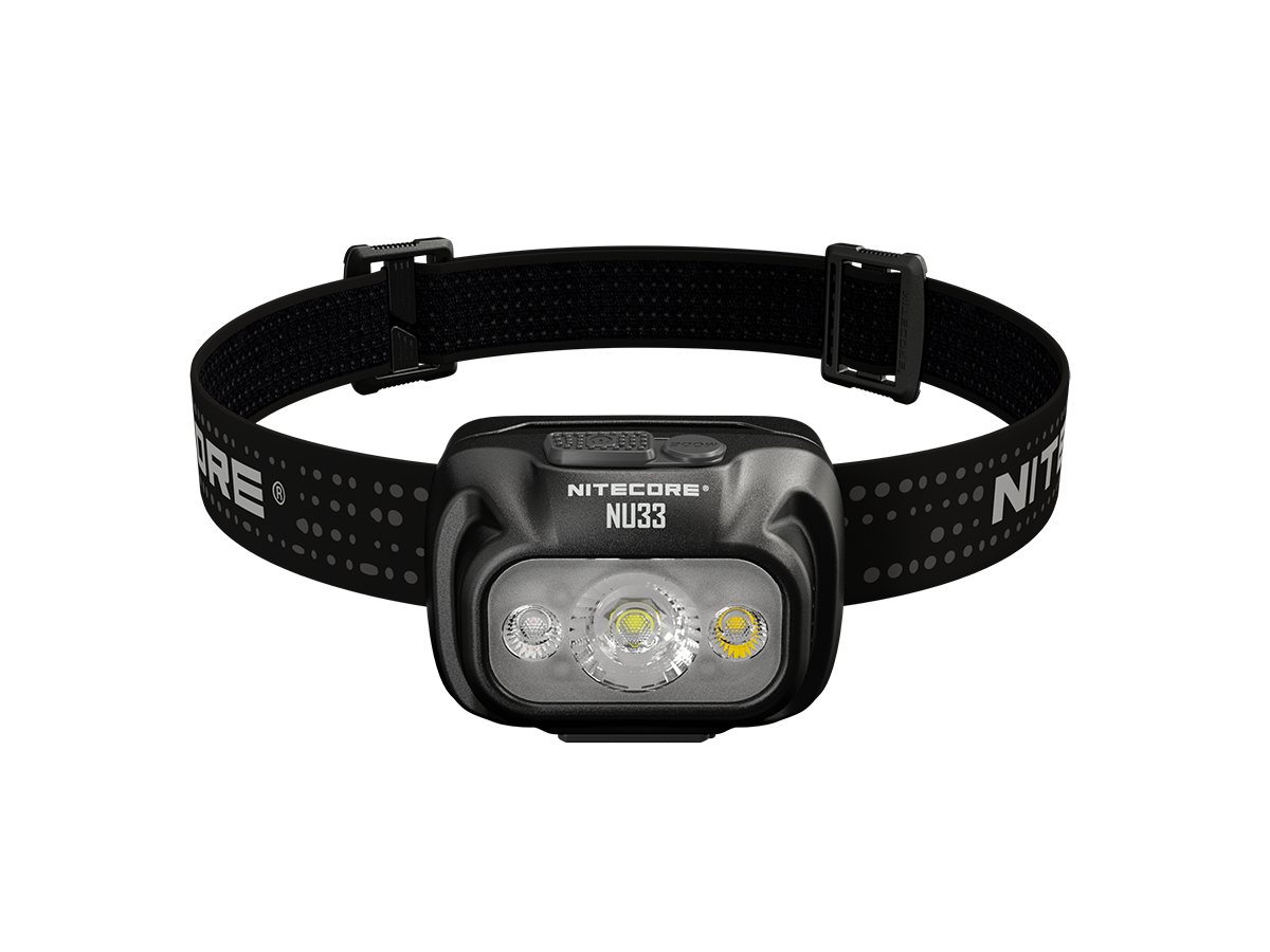 Nitecore LED Taschenlampe Stirnlampe NU33, USB-C-aufladbare LED Kopflampe, 700 Lumen, Rotlicht (1-St) von Nitecore