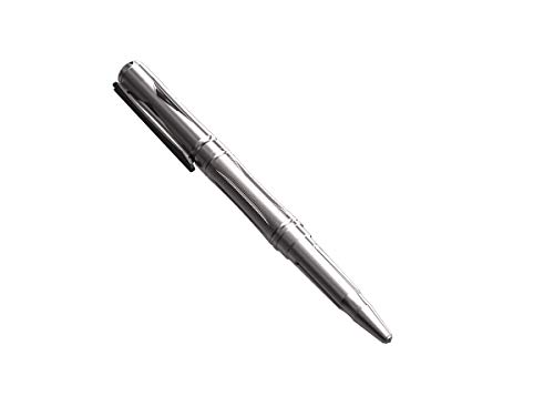 Nitecore NTP20 Tactical Pen - Taktischer Gel Kugelschreiber, Selbstverteidigung, Kubotan, Glasbrecher, Titan Stift mit Clip, silber von Nitecore