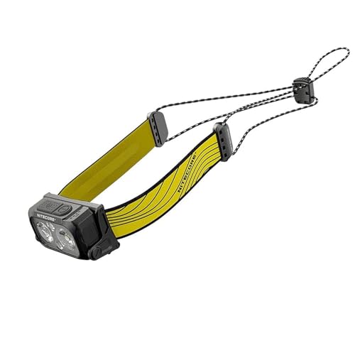 Nitecore NU25 400 l – 400 Lumen ultraleichte wiederaufladbare Stirnlampe mit Eco-Sensa Typ-C USB-Ladekabel, Rotem von Nitecore