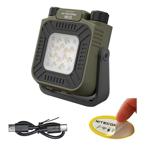 Nitecore NWL30 3000 Lumen USB-C Wiederaufladbare Außenlaterne Arbeitsleuchte mit Nitecore Aufkleber von Nitecore