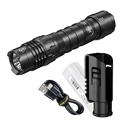 Nitecore P10iX 4000 Lumen USB-C wiederaufladbare taktische Taschenlampe mit LumenTac Batterie-Organizer von Nitecore