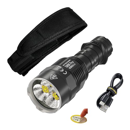 Nitecore TM9K Pro 9900 Lumen High Lumen Taktische Taschenlampe, Schnelllade-USB-C für Suche und Rettung, inklusive NitecoreS Aufkleber von Nitecore