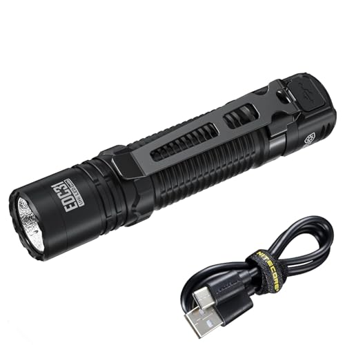 Nitecore EDC31 - LED-Taschenlampe mit 3500 Lumen, USB-aufladbar, IP68-wasserdicht, Lumin Shield, Rapid Lock System, ATR Temperatursteuerung, Blacks von Nitecore