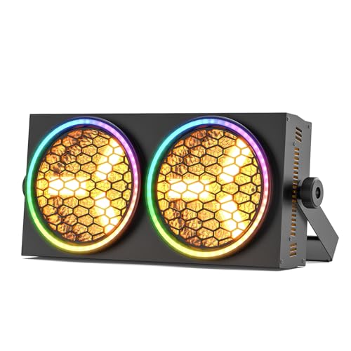 LED Par Bühnenlicht, 230W COB+RGB Doppellichtquelle Discolicht Partylicht mit 30 Lichteffekten, Automatik/Sound Aktiviert/DMX Control/Blitzlicht, Theaterscheinwerfer fur Club DJ Auftritt Konzert von Nitehop