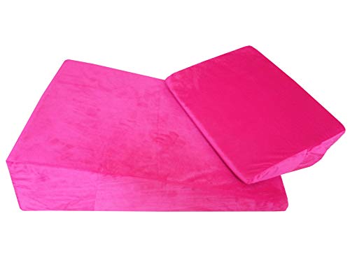 Nito XXL Sexkeil/Keilkissen: 2er Set pink mit abnehmbaren Bezug Anti Rückenschmerzen von Nito