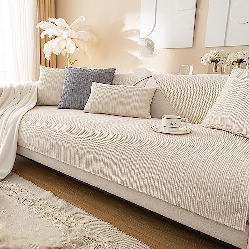 Aus Weichem Chenille Sofabezug 1/2/3/4 Sitzer L Form Sofa Couch überzug Ecksofa, Sofa überzug, Universelle rutschfeste Sofa Überwurf, Strukturierte Sofaschoner für Wohnzimmer von Nitoope