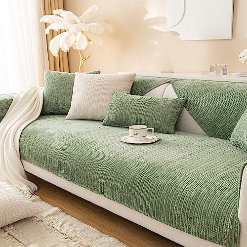 Aus Weichem Chenille Sofabezug 1/2/3/4 Sitzer L Form Sofa Couch überzug Ecksofa, Sofa überzug, Universelle rutschfeste Sofa Überwurf, Strukturierte Sofaschoner für Wohnzimmer von Nitoope