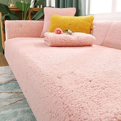 Nitoope Samt-Sofabezug 1 2 3 4-Sitzer Sofabezüge Sofabezug L-Form Ecksofa Sofa/Couch Wurfdecke, Samtsofa-Überwürfe Sofabezüge rutschfestes Sofawurf Sofa-Schutz von Nitoope