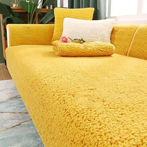 Nitoope Samt-Sofabezug 1 2 3 4-Sitzer Sofabezüge Sofabezug L-Form Ecksofa Sofa/Couch Wurfdecke, Samtsofa-Überwürfe Sofabezüge rutschfestes Sofawurf Sofa-Schutz von Nitoope