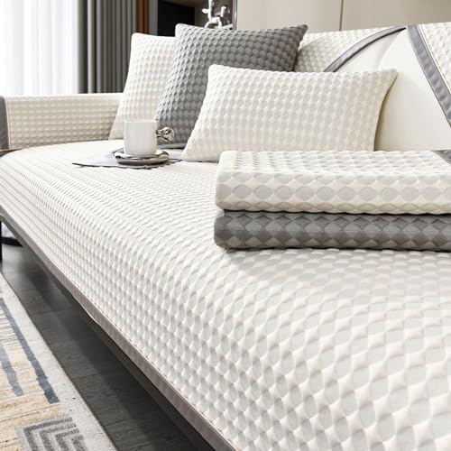 Sofa Überzug, Sofabezug Couch Überzug 3 Sitzer, Summer Cool Sofa Cover, Anti Rutsch Couch für L Form Sofaschoner Chaiselongue Ecksofa 2 Sitzer Schonbezüge Wohnzimmer von Nitoope