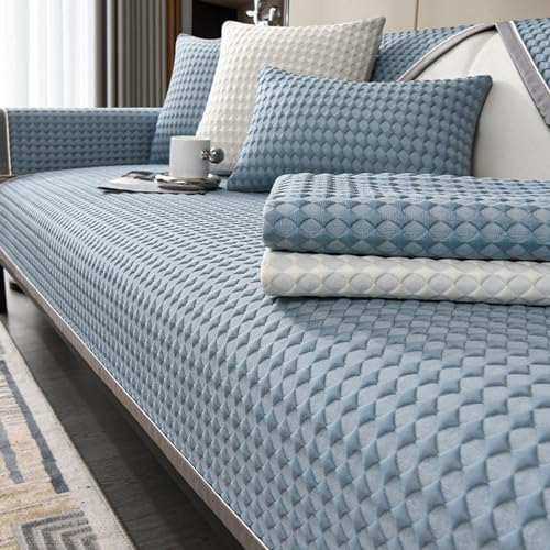 Sofa Überzug, Sofabezug Couch Überzug 3 Sitzer, Summer Cool Sofa Cover, Anti Rutsch Couch für L Form Sofaschoner Chaiselongue Ecksofa 2 Sitzer Schonbezüge Wohnzimmer von Nitoope