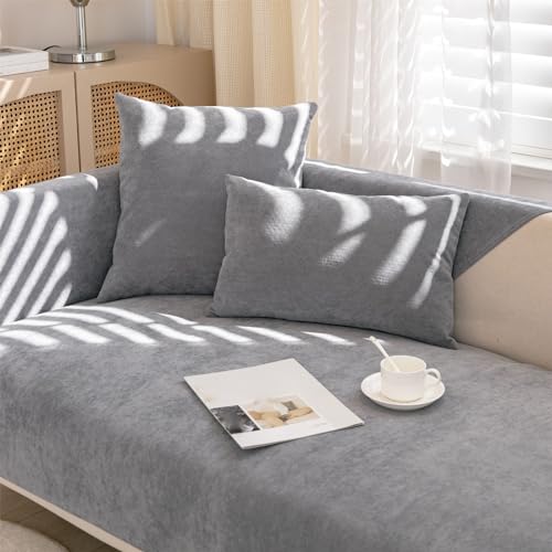 Wasserdichter Sofabezug, Überzug, Cover, Überwurfdecke - Rutschfester Sofaschoner für Ecksofa L Form - Abdeckung für 1 2 3 4 Sitzer von Nitoope