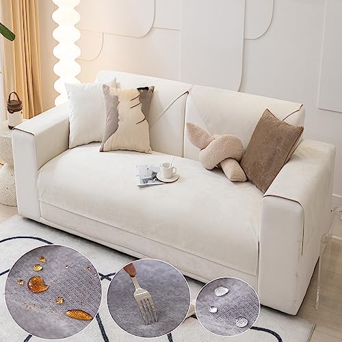 Sofabezug Wasserdicht Sofabezüge, Sofa Überzug l Form ecksofa Sofabezug 2/3/4 Sitzer, Rutschfester Sofaschoner, Sofa/Couch Überwurfdecke Sofaschutz Katze/Hunde von Nitoope