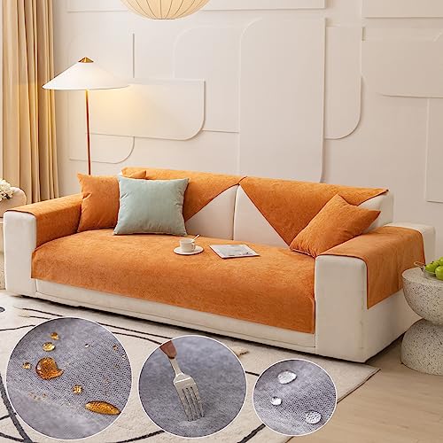 Sofabezug Wasserdicht Sofabezüge, Sofa Überzug l Form ecksofa Sofabezug 2/3/4 Sitzer, Rutschfester Sofaschoner, Sofa/Couch Überwurfdecke Sofaschutz Katze/Hunde von Nitoope