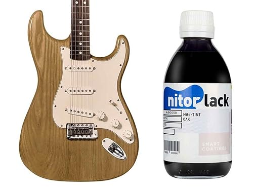 Gitarren Beize / Woodstain Oak / Eiche auf Nitrobasis 250 ml Flasche von Nitor