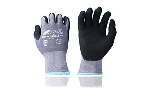 NITRAS 8800 Flexible Fit Allroundhandschuhe Gartenhandschuhe, hohe Abriebfestigkeit, sehr guter Grip - VPE 12 Paar, Größe:10, Schwarz/Grau NITRAS 8800 Flexible Fit Allroundhandschuhe Gartenhandschuhe, hohe Abriebfestigkeit, sehr guter Grip - VPE 12 Paar, Größe:10, Schwarz/Grau von Nitras