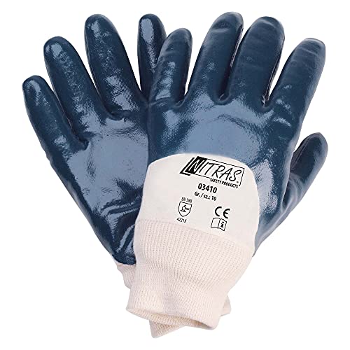 12Paar Handschuhe Nitras Blau, 10 von Nitras