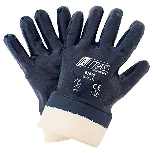 12Paar Handschuhe Nitras Blau, 10 von Nitras