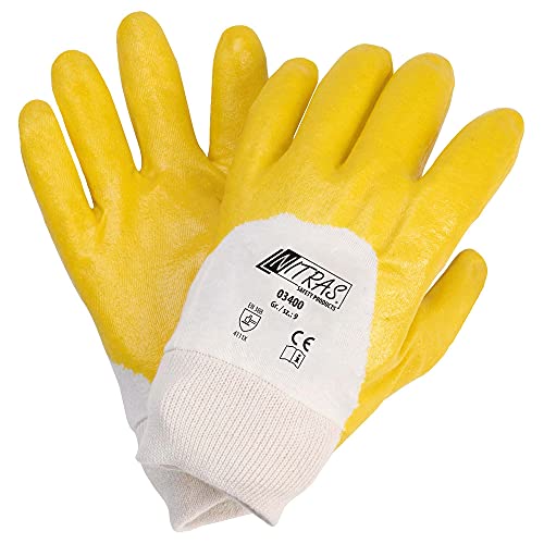 12Paar Handschuhe Nitras Gelb, 7 von Nitras