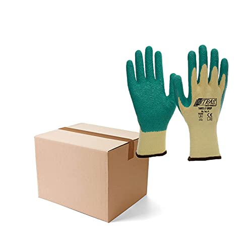 NITRAS GRIP Strickhandschuhe 1603 Arbeitshandschuhe mit Latexbeschichtung EN 388 - VPE 120 Paar, Größe:9 NITRAS GRIP Strickhandschuhe 1603 Arbeitshandschuhe mit Latexbeschichtung EN 388 - VPE 120 Paar, Größe:9 von Nitras