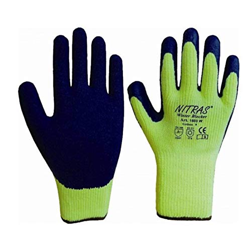 Nitras 1603W Winter Blocker Winterhandschuhe Arbeitshandschuhe - verschiedene Größen - Set 72 Paar, Größe:10 (XL) von Nitras