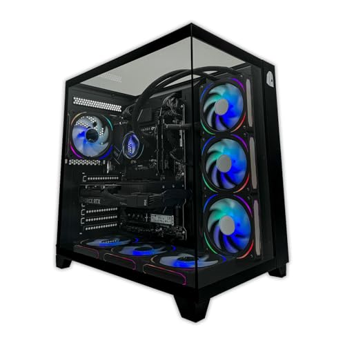 NitroPC - Gaming PC Extreme Gold (AMD Ryzen 7 5800X 8/16 4.7GHz, RTX 3060 Ti 8GB, RAM 32GB, M.2 1TB + HDD 1TB, Windows 11 Home, WiFi) Gamer PC, Desktop Computer von NitroPC