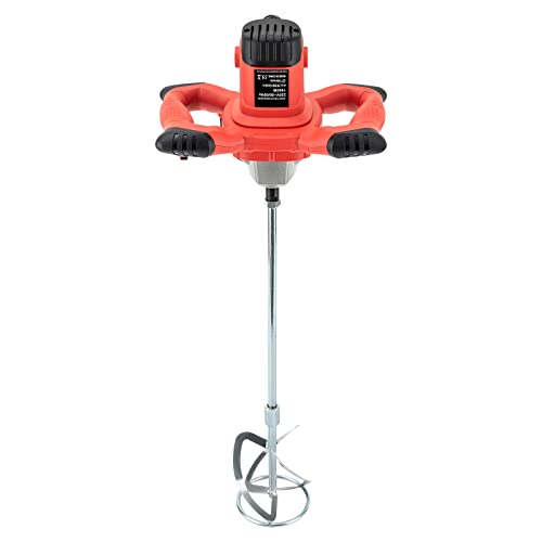 Betonmischer, 1500W Portabler Betonmischer, Mischer, Mörtelrührer, 6 Gang Getriebe 330–930 U/min, Mischgerät für Mörtel, Handmischer zum Mischen von Beton, Mörtel, Putz, Farbe, Kleber und Zement Betonmischer, 1500W Portabler Betonmischer, Mischer, Mörtelrührer, 6 Gang Getriebe 330–930 U/min, Mischgerät für Mörtel, Handmischer zum Mischen von Beton, Mörtel, Putz, Farbe, Kleber und Zement von NiuLifeya