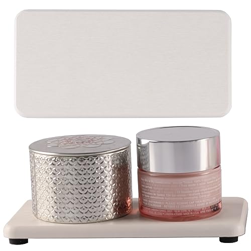 NiuYichee 2 Stück Badezimmer-Waschtisch-Tabletts (16 x 8 cm), Kieselgur-Untersetzer, Küchen-Seifenablage, wasserabsorbierender Stein für Handseife, Pflanzen und Kosmetikflaschen im modernen Zuhause von NiuYichee