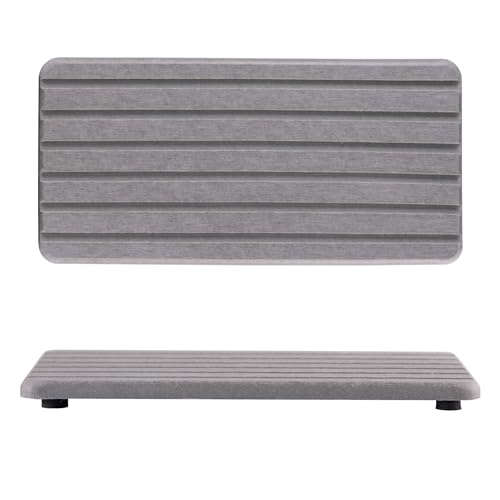 NiuYichee 2 Stück wasserabsorbierende Kieselstein-Untersetzer, rechteckig, gerilltes Design, der für Handseifen, Pflanzen und Toilettenartikel im modernen Zuhause verwendet Wird NiuYichee 2 Stück wasserabsorbierende Kieselstein-Untersetzer, rechteckig, gerilltes Design, der für Handseifen, Pflanzen und Toilettenartikel im modernen Zuhause verwendet Wird von NiuYichee