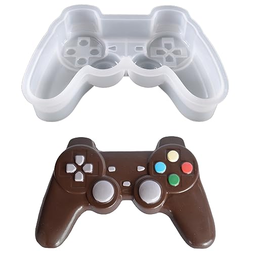 Niuhong 3D Gamepad Silikon Kuchenform Fondant Schokolade Silikonformen DIY Spiel-Controller Formen Backform Schokoladenform Eiswürfel Gummis Gelee Süßigkeiten Kuchen Form Kinderpartys Spiel Thema von Niuhong