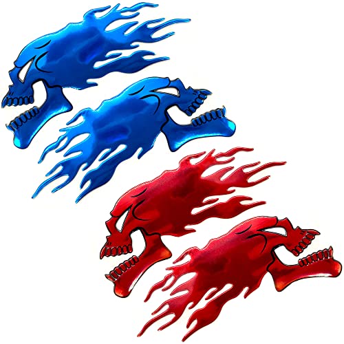 Niuhong 4 Pcs 3D Kraftstofftank Flamme Totenkopf Aufkleber Motorrad Tank Pad Aufkleber Dekorationen Dämon Schädel Universell Tankaufkleber Wasserdicht Motorrad Tankpad Lackschutzfolie Kratzschutz (B) Niuhong 4 Pcs 3D Kraftstofftank Flamme Totenkopf Aufkleber Motorrad Tank Pad Aufkleber Dekorationen Dämon Schädel Universell Tankaufkleber Wasserdicht Motorrad Tankpad Lackschutzfolie Kratzschutz (B) von Niuhong