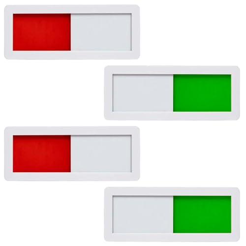 Niuhong 4 Pcs Schieber Türschilder Schieberegler Frei Besetzt Schiebeschilder Selbstklebende Nicht Stören Schild Datenschutz Raumstatus Schiebeschild Zuhause Büro Konferenzraum Toilette von Niuhong