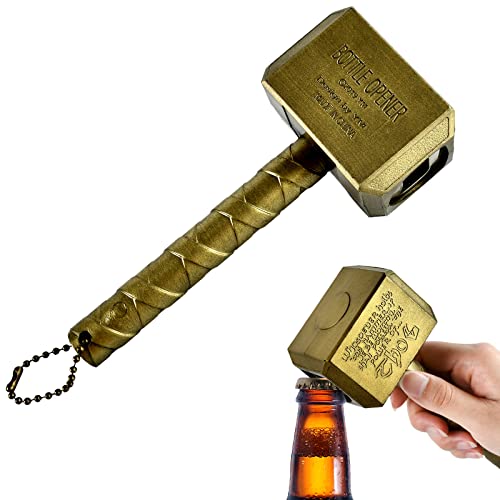 Hammer Flaschenöffner, Bierflaschenöffner, Flaschenöffner, kreativer Korkenzieher, Geeignet für Bars, Zuhause und im Freien, die kreativsten Geschenke (Bronze) von Niumowang