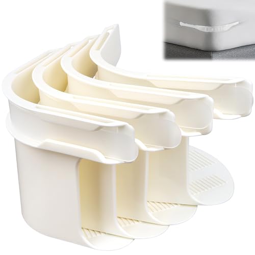 Niuny Bettlaken Halter Bettlakenspanner Ecken 4Stk Spannbettlaken Halter Bettlakenhalter mit Verschlussstreifen Sheetlocks Laken-Eckenhalter Bed Sheet Holder für Matratzenschoner Bettwäsche Decken von Niuny